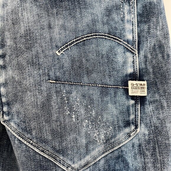 G Star Raw For The Oceans Type C 3D Jeans Light Acid Wash Pharrell 26x28 Barrel - Picture 8 of 16